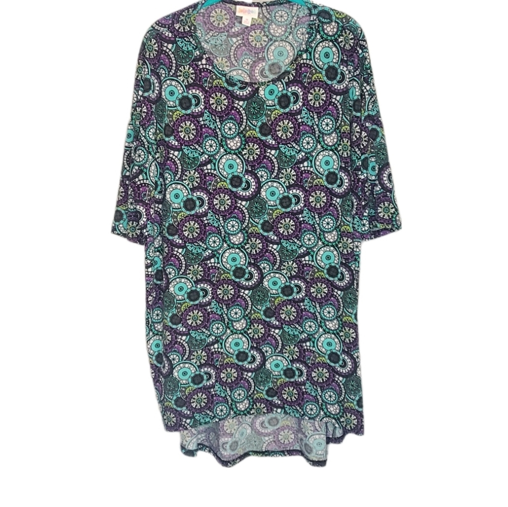 Med Black LLR Mosaic Tunic